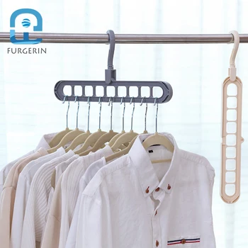 

Multi-port Clothes Hanger Organizer Drying Racks Plastic Multifunction Scarf Baby Clothes Storage Hangers