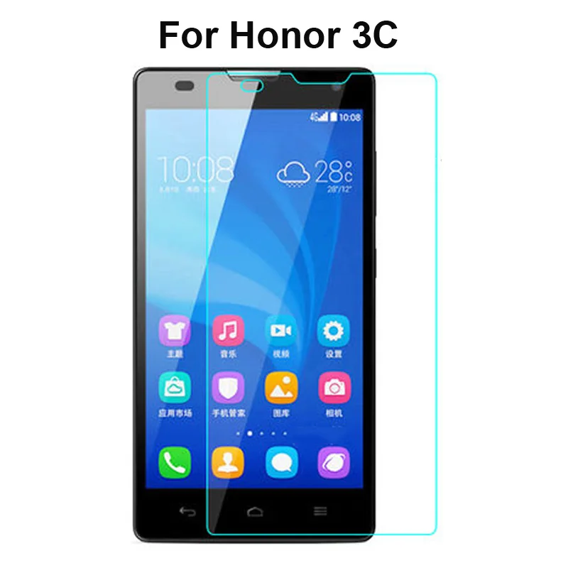 Закаленное стекло для Huawei Honor 3C Защитная пленка экрана 3 C Honor3C жесткая стеклянная