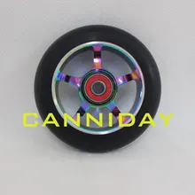 2 колеса!! Красочные пряжки стиль высокие эластичные/износ колеса для трюкового скутера/самокат колеса