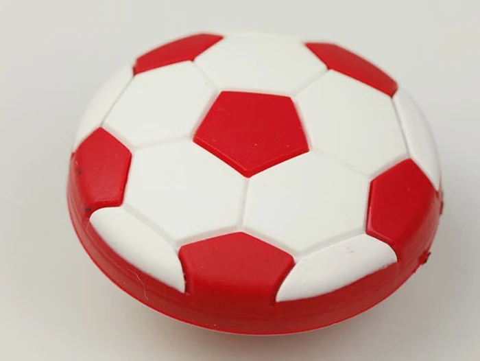 الأطفال خزانة خزانة خزانة مقبض درج الكرتون الباب تسحب المقابض الأحمر لكرة القدم 10 قطع