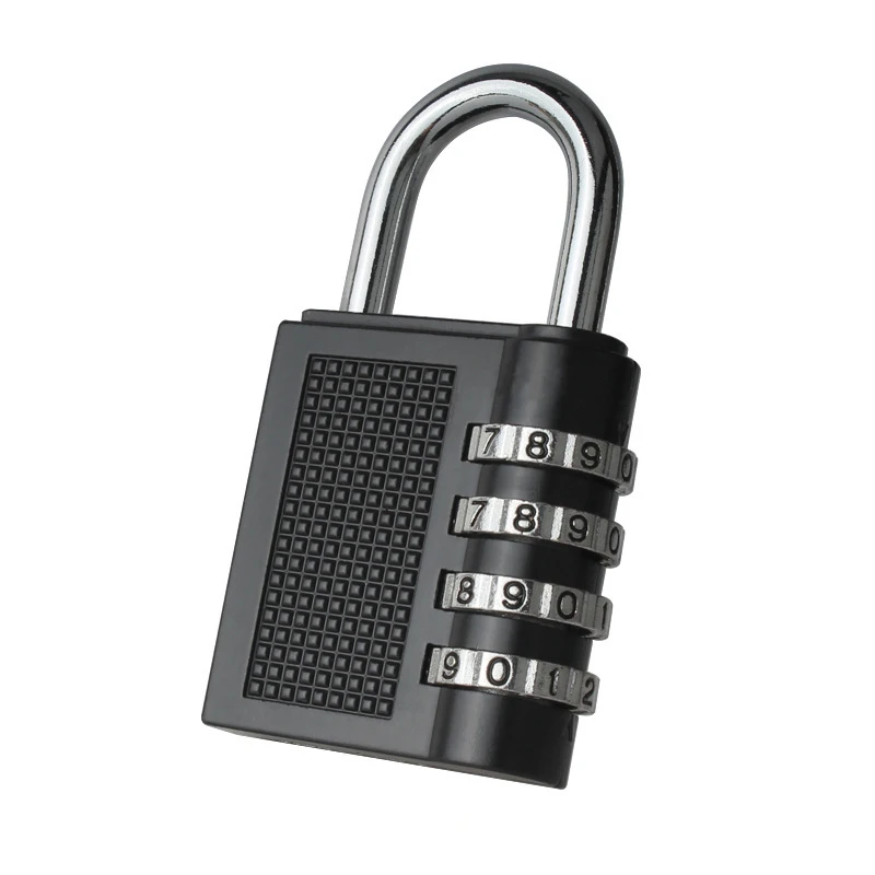 4 Digits Combination Password Padlock Lock Zinc Alloy Security Lock Suitcase Luggage Coded Lock Cupboard Cabinet Lock Anti-Theft