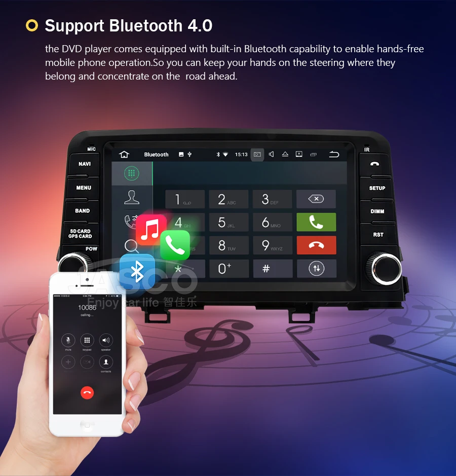 Discount RAM 2G Android 8.1 9.0 Car DVD Player GPS Navigation Radio Stereo for KIA PICANTO MORNING 2017 CAR Radio Auto Multimedia Player 7