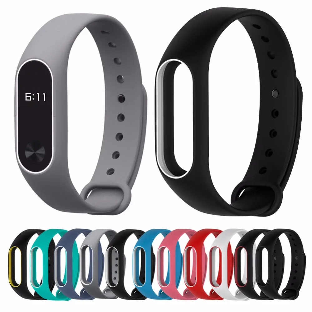 Xiaomi mi Band 2 ремешок с силиконовой заменой умный браслет Цветной M2 band2 для xaomi |