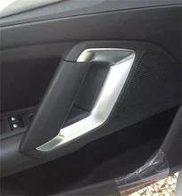 Для 2014 2015 Peugeot 408 ABS Хром Интерьер Внутренние Двери Ручка Поручень Литья Отделка Автомобилей Аксессуары Укладка 2 шт./компл.