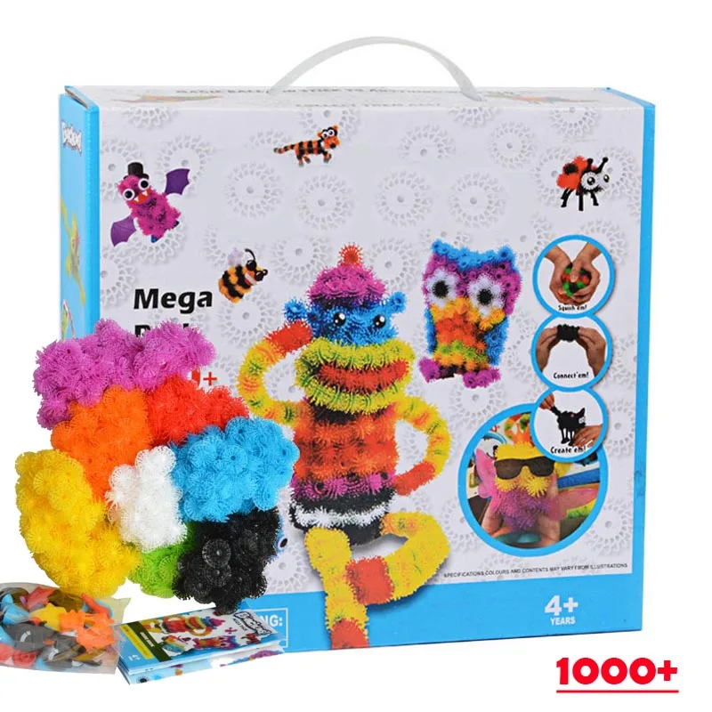 1000 шт./компл. сборка 3D головоломки игрушки DIY слойка мяч сжал различные Форма