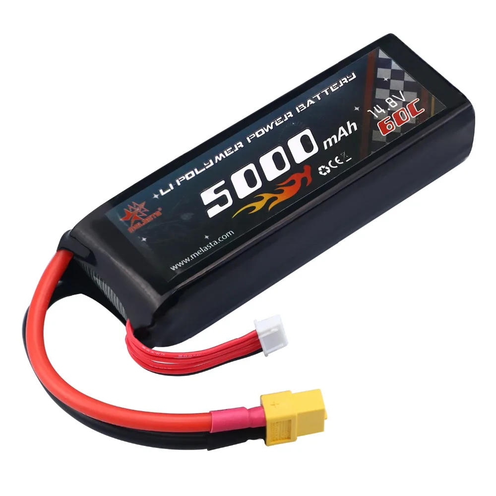 Melasta 14.8V 5000mAh 60C 4S Lipo High Power Battery RC Battey Pack
