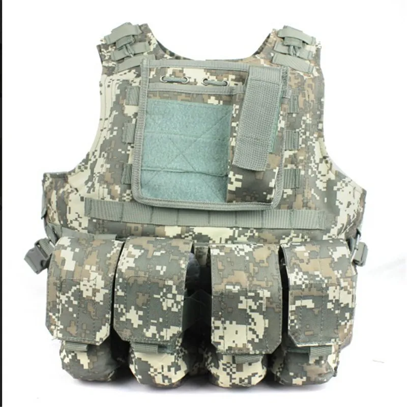 

Free Shipping Combat Molle Amphibians design military Tactical vest ACU Color WIRE-STEEL-IN