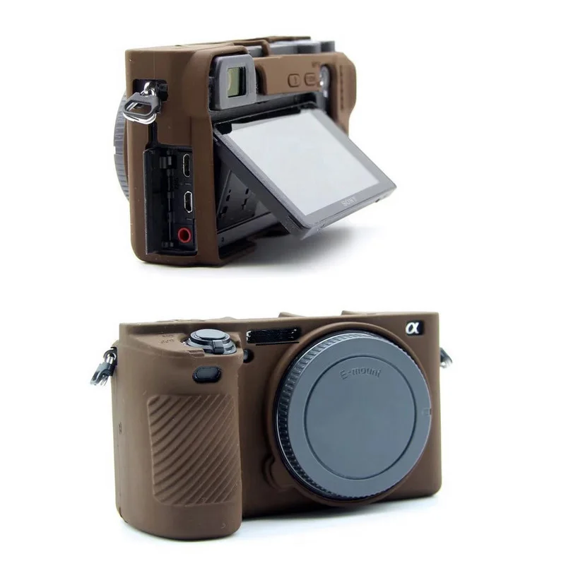 Soft Silicone Case Camera Body Protective Cover For Sony A6500 A6300 Mirrorless System Camera Rubber-8