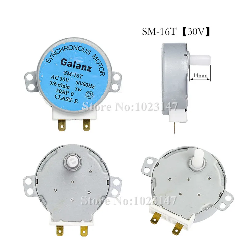 

1 piece SM-16T Microwave Turntable Turn Table Motor Synchronous Motor SM-16T approx 14mm Spindle tall