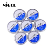 Ni80 Prebuilt Coil Qued Hive Alien Fused Clapton Mix Tiger Flat Nichrome Premade Vape Coil for Resistance Vape DIY Heating Wire