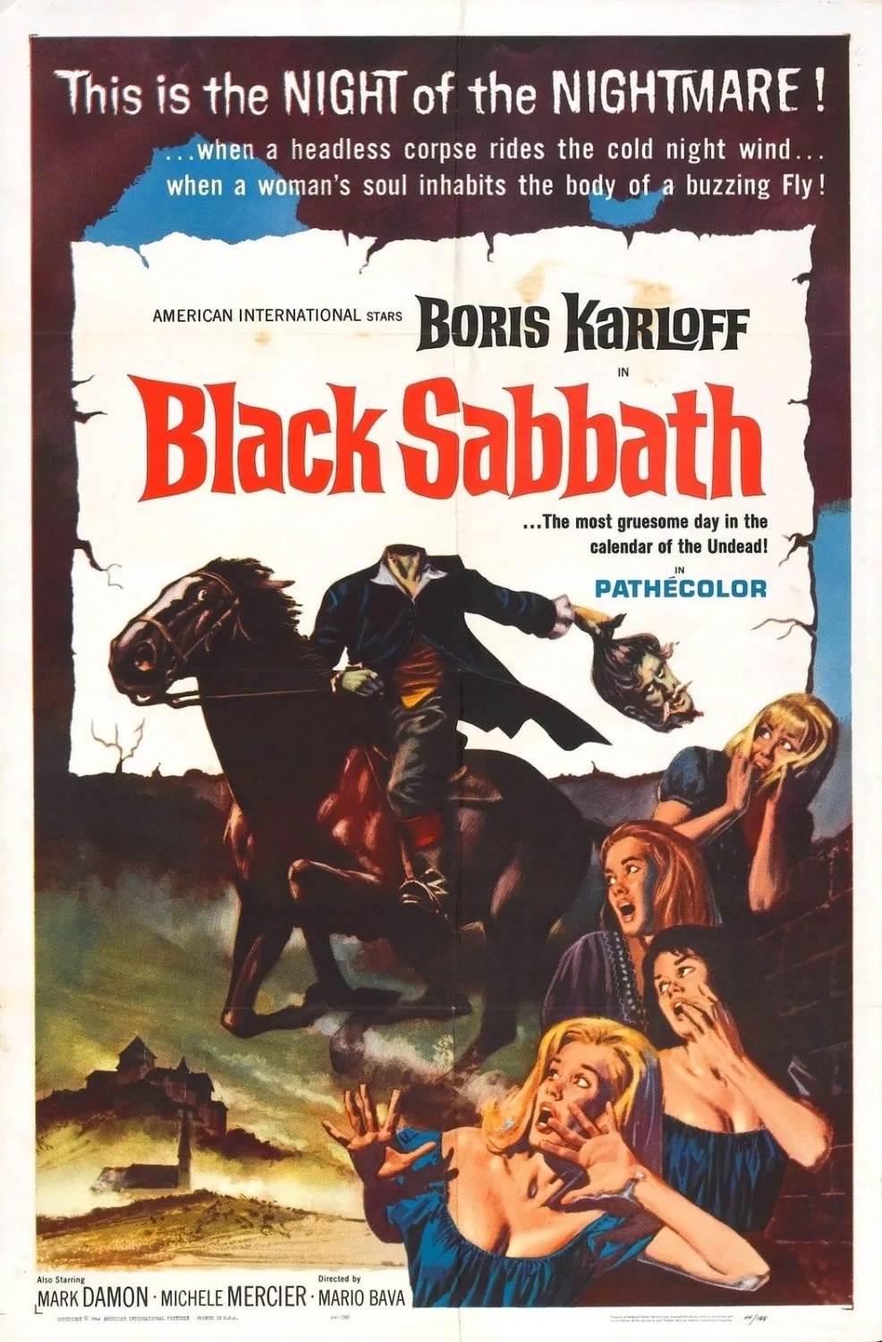 BLACK SABBATH фильм Шелковый плакат декоративной живописи 24x36inch|Рисование и