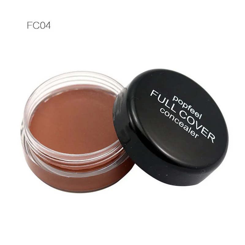 POPFEEL Portable Round Full Cover Concealer Natural Makeup Concealers Facial Face BB Cream Foundation Contour Cosmetic Tools