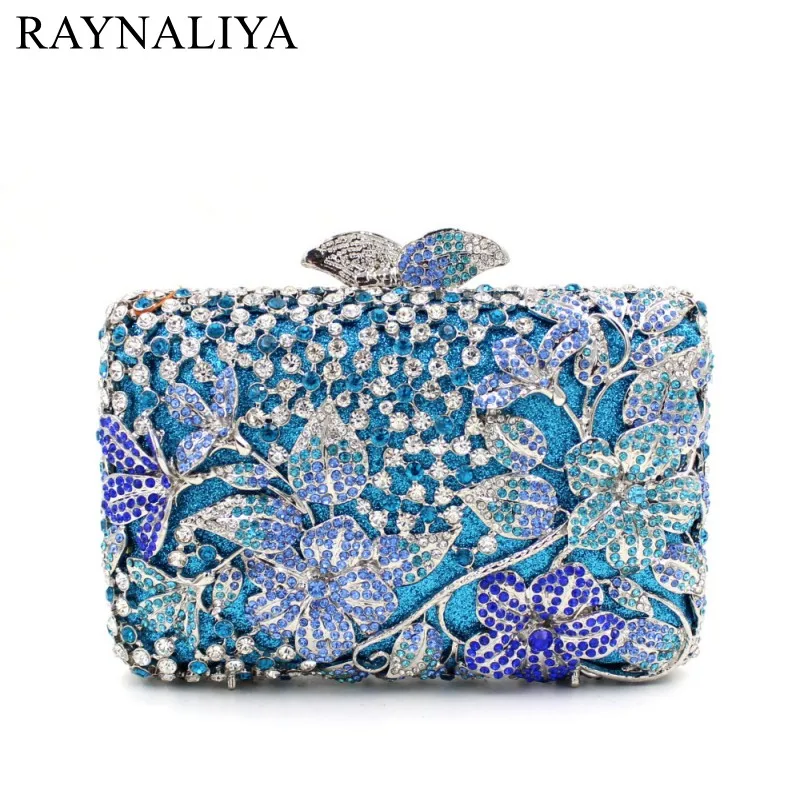 De Mariage Diamant Femmes Partie À Bags bags Dames Fleur Cristal Embrayages e0091 Coloré Sacs Main Femelle 2017 bags Soirée Nouveau Arrivent Smyzh bags Sac 4wqpp067