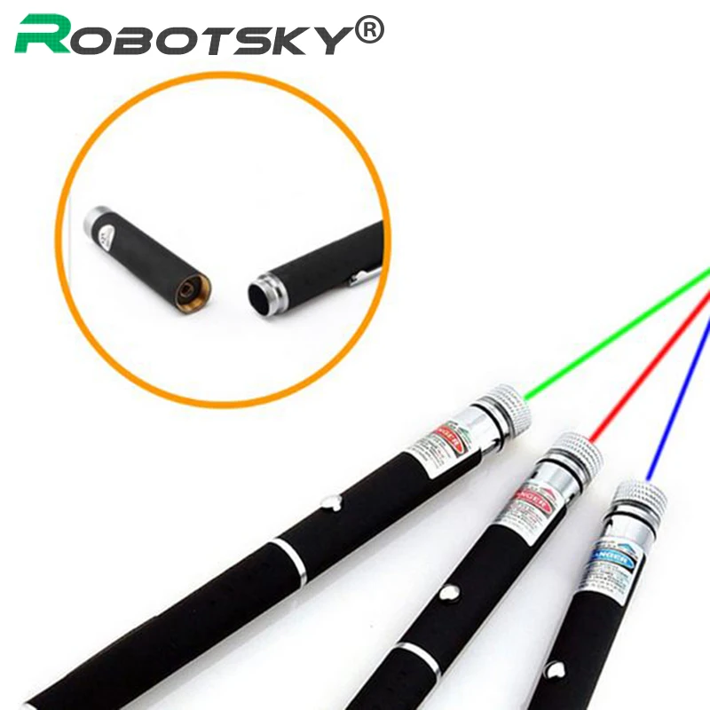 

Green/Red /Blue Laser Pointer Pen Beam Light 650nm Professional High Power Laser With Star Cap for 5000-8000 meters
