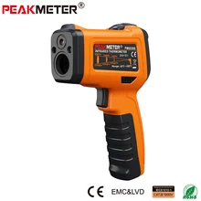 PEAKMETER PM6530B Laser LCD Digital IR Infrared Thermometer Temperature Meter Gun Point -50~550 Degree Non-Contact Thermometer
