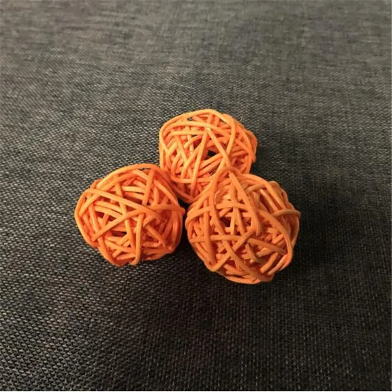 35pcs Thailand Orange Rattan Ball Sepak Takraw for LED Garlands For Hotels Bar Wedding Xmas Party Room Decoration