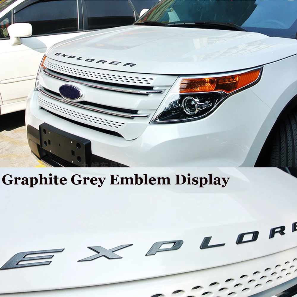 Diy Car 3D Explorer Fixed Letters Hood Emblem Chrome Logo Badge Sticker