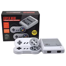 PAL& NTSC Ретро Классический Портативный игровой плеер Видео игровая консоль мини семейный ТВ Видео встроенные 400 игры с двойным геймпадом