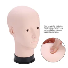 Мягкая модель силиконовая учебная голова вешалка для париков плоские ресницы для наращивания макияж манекен голова тренировка массаж лица тренировочная модель