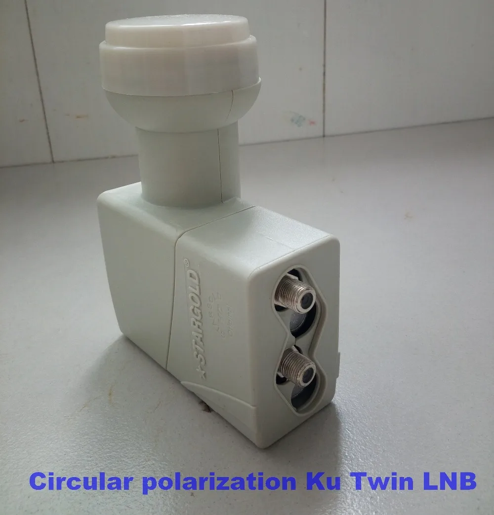 Циркулярная поляризационная антенна 10 75 ГГц Twin LNB лучший цифровой сигнал HD KU Band