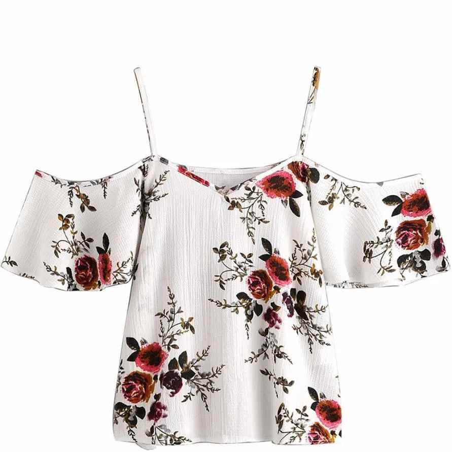 Women Blouse Sexy Off Shoulder Short Sleeve Striped Crop Tops Causal Blouses Shirt |