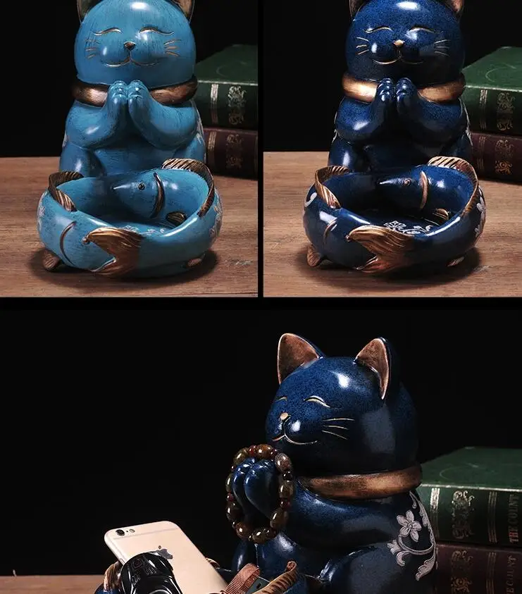 Керамические изделия на удачу, фигурки котов Maneki Neko, украшения для дома, домашний фарфор, украшения для животных, аксессуары для домашнего декора