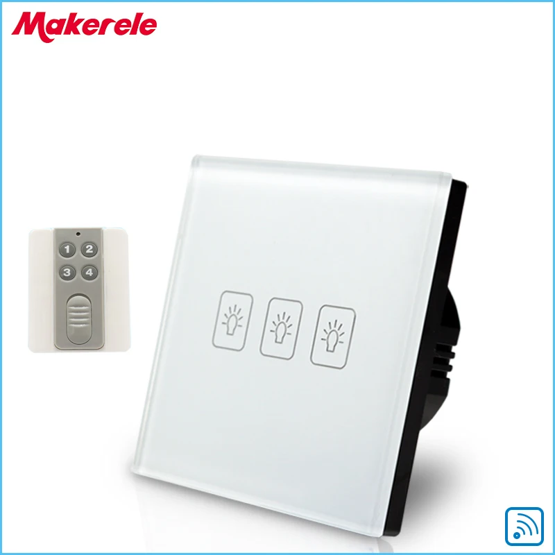 

EU Standard 3 Gang1 way Remote Control Light Switch with Remote control