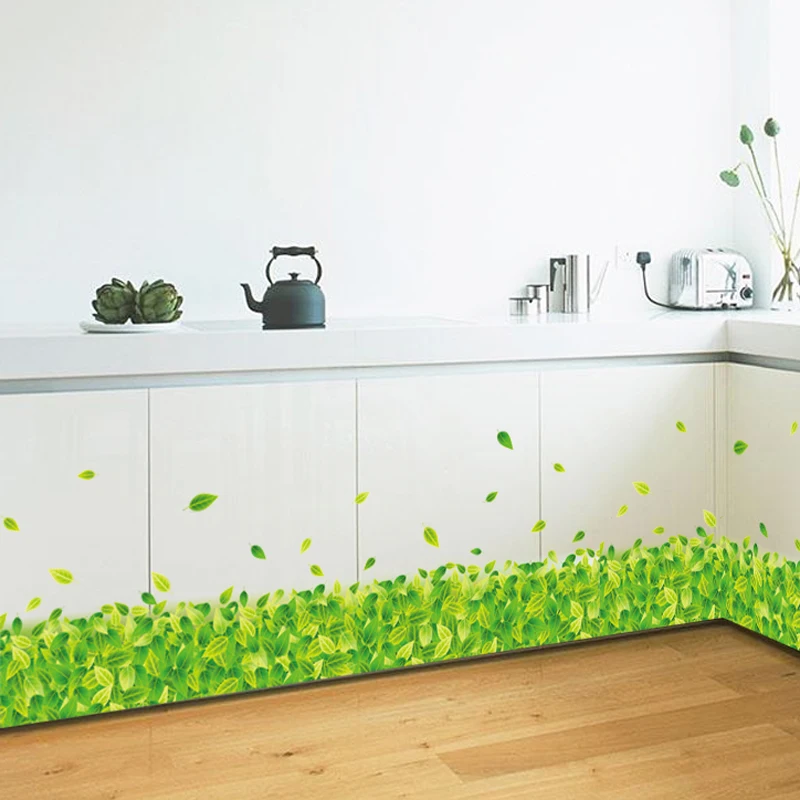 

Green Leaf Living Room Nursery Window Bathroom Removable Self-adhesive Vinyl DIY Wall Stickers Decals Decoration Art Mural dc18