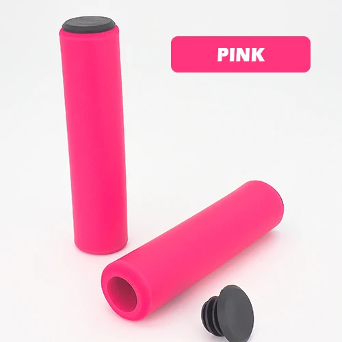 VICTGOAL Grip руль, велосипедные ручки MTB, велосипедные ручки, горный велосипед, силиконовый нескользящий руль, 1 пара - Цвет: Pink Bike Grips