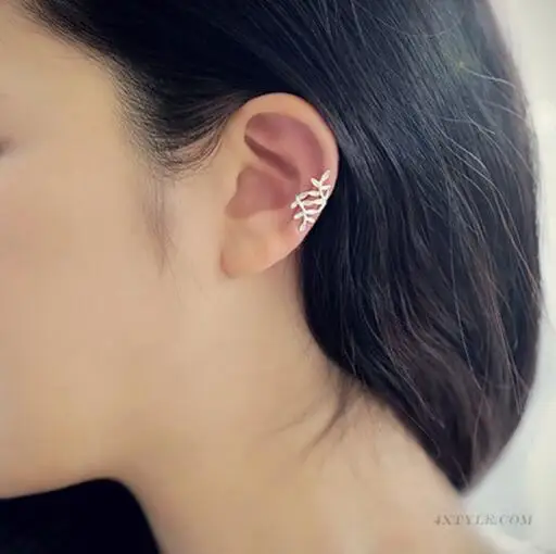 

5pcs-10pcs Hot Sale Leaf Ear Clip No Ear Holes Earrings For Girls