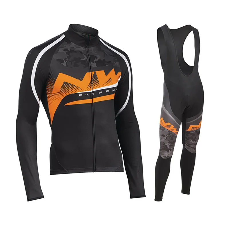 

NW Cycling Jersey Men 2018 pro team Spring Autumn Long sleeve Set Outdoor Sport MTB Bicycle Clothing Ropa Ciclismo hombre