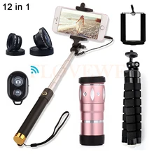 10X телеобъектив зум объектив телескоп Объективы для телефона рыбий глаз широкоугольный Макро Lentes для iPhone 4 5 6 6s 7 Plus смартфон