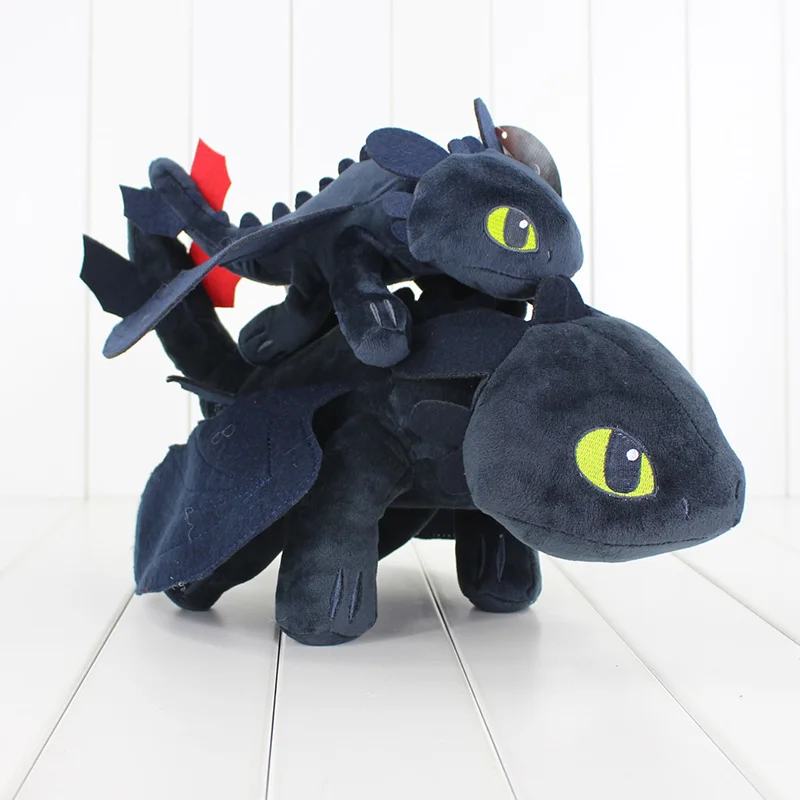 Как приручить дракона Беззубик, ночная Фурия, мягкие плюшевые игрушки, куклы 23 см 35 см 45 см 58 см