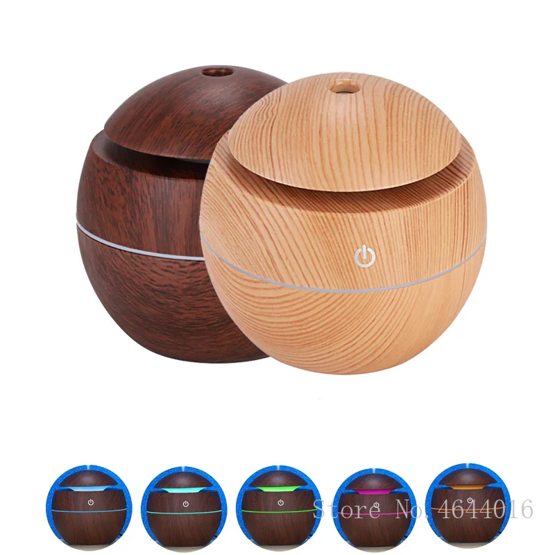 

130ml USB Aroma Essential Oil Diffuser Ultrasonic Cool Mist Humidifier Air Purifier 7 Color Change Night light for Office Home