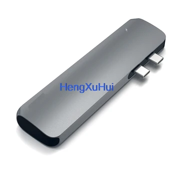

Dual Type-C Multifunction Docking Station 7 in 1 Type-C HUB