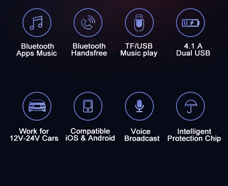 JINSERTA Bluetooth fm-передатчик большой экран дисплей двойной USB 3.1A Быстрая зарядка TF/U диск Автомобильный Mp3 плеер громкой связи комплект в автомобиле