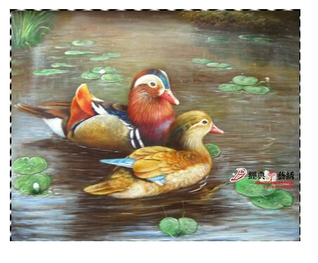 

New Arrival Diamond Painting Full Square Diamond Cross Stitch Home Decor Picture 40*50 Animal Mandarin Duck Bird Free Shipping