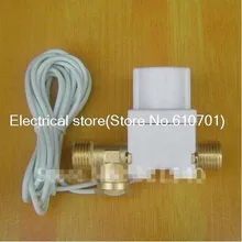 1/" bsp латунный Пластиковый Солнечный электромагнитный клапан 12VDC 24VDC 220 V N/C без возврата 3 м провод для воды воздуха газа жидкость