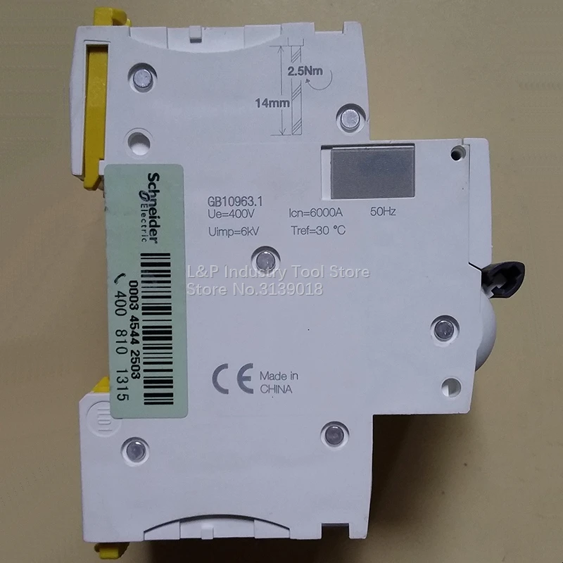 Schneider Electric Китай IC65N 3P C6A A9F18306 вакуумный мини Автоматический выключатель MCB Acti9 Тип C