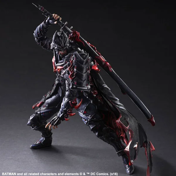 Square IX Play Arts Kai Оригинальная фигурка Bushido Batman высокое качество для