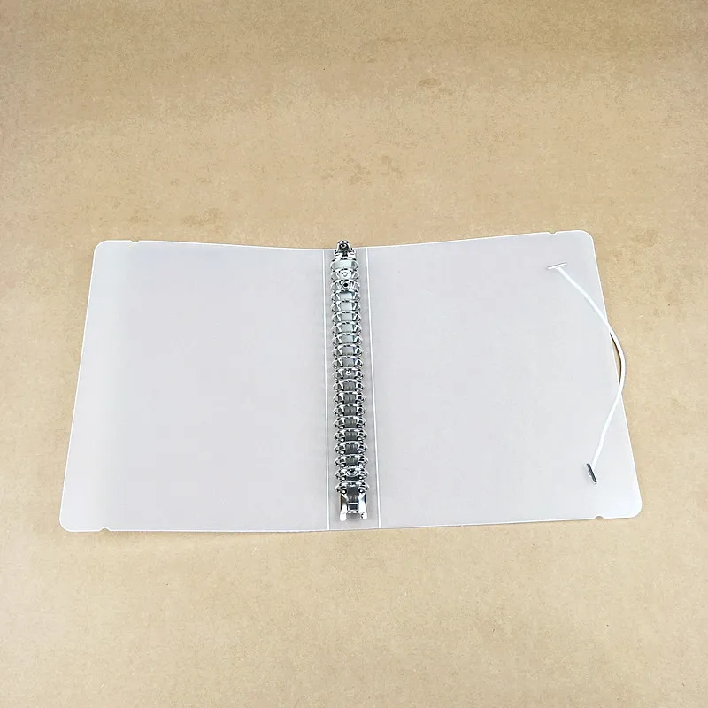 Матовый Прозрачный чехол для ноутбука, формата A4, B5, A5, A6, A7, с отверстиями, с вкладышами, для внутренней страницы, для ноутбука, офисные, школьные принадлежности