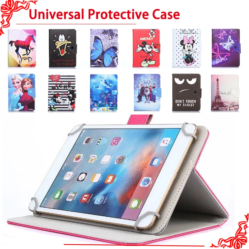 

Universal Case for Prestigio MultiPad Wize 3757/3767/3787 3G 7 inch Tablet Printed PU Leather Stand Case cover + 3 Gifts