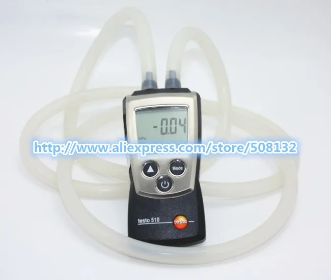 Testo 510 Autoranging Дифференциальный Манометр измеритель давления воздуха 0-100hPa(0563 0510/0560 0510