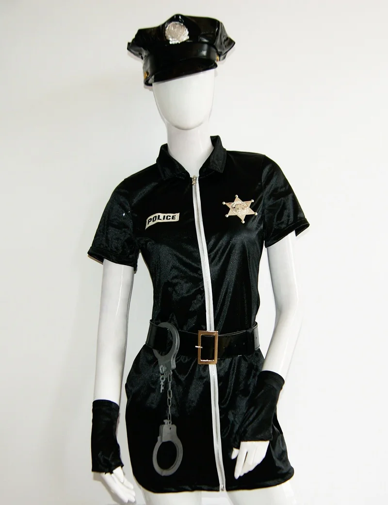 Женский костюм офицера полиции для косплея на Хэллоуин W348850|female sexy halloween costumes|sexy