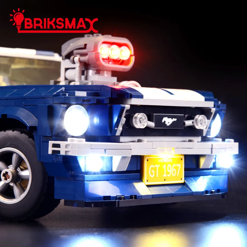 Светодиодный светильник BriksMax для Ford Mustang комплект серии Creator 10265 (модель не входит