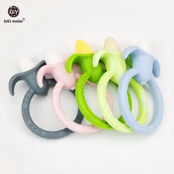 

Let's Make 5pcs Baby Toys Teething Nursing Accessories Silicone Corn Food Grade Teether BPA Free Silicone Bracelets Baby Teether
