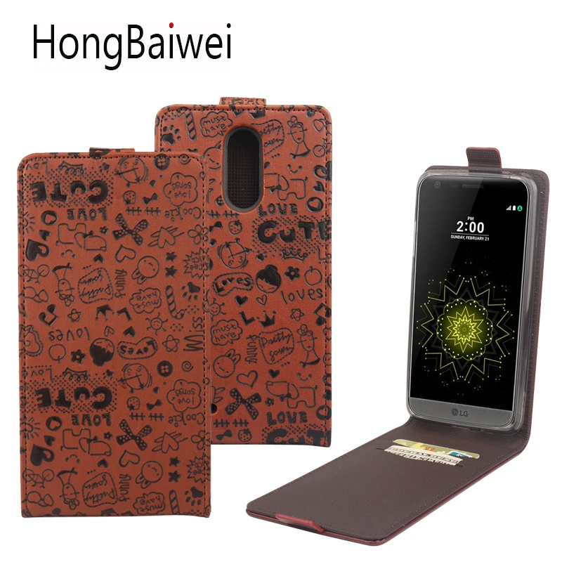 

HongBaiwei for LG LV5 Case Girls Cute Cartoon Vertical Flip Leather Phone Case Cover for LG LV5