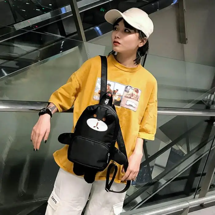 Женский рюкзак-стойкий милый медведь Оксфорд Ткань сумка для путешествий шоппинг WF 668
