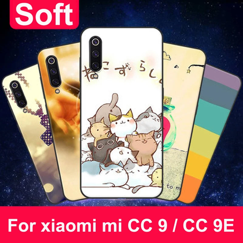 

For xiaomi mi CC9 CC 9 Case retro soft phone Case For xiaomi mi CC9E Cover Mi CC 9 E 9E Protective Shell For xiaomi back cover