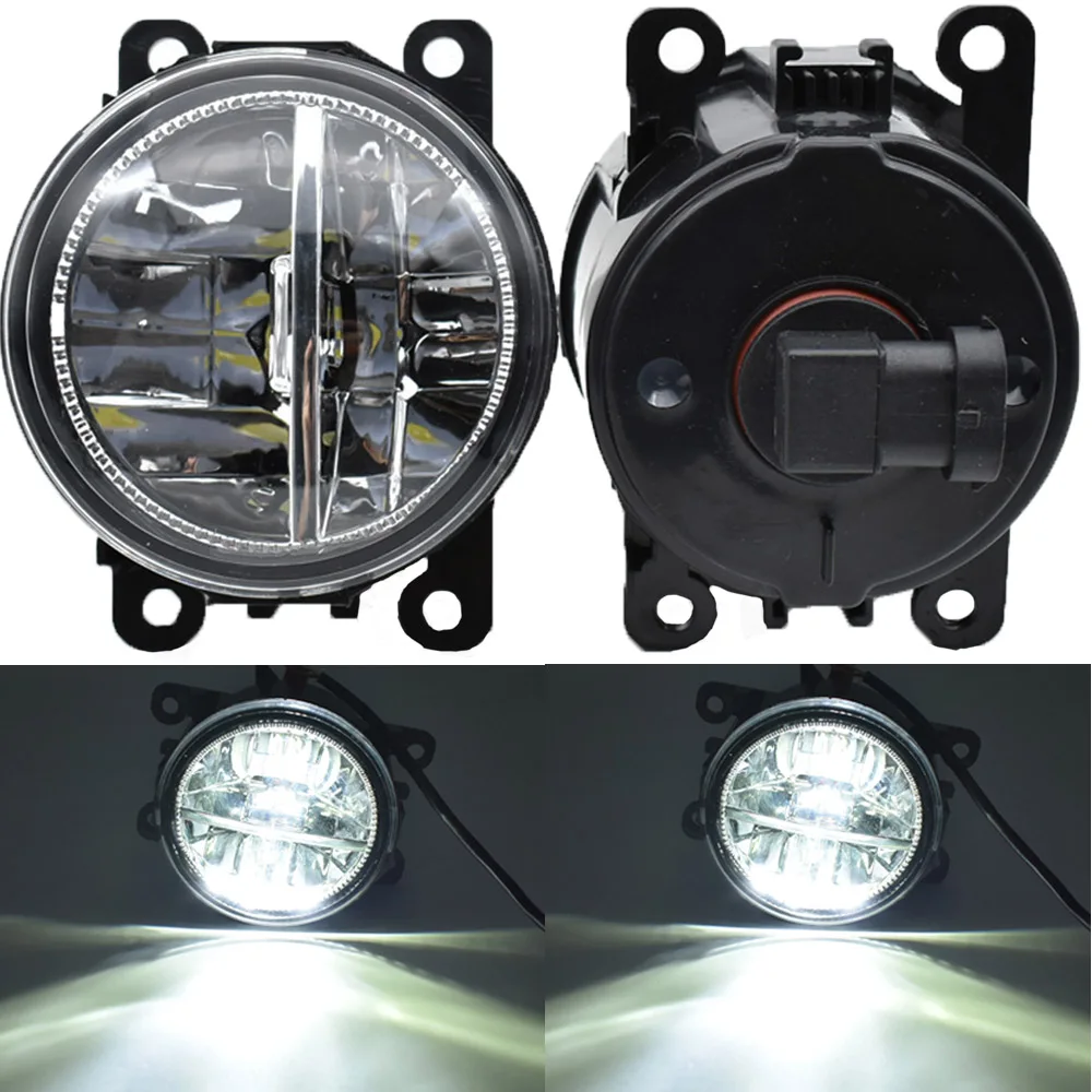 1Pair LED Front Fog Lights for ford Fiesta MK7 2010 Car Styling Round